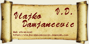 Vlajko Damjančević vizit kartica